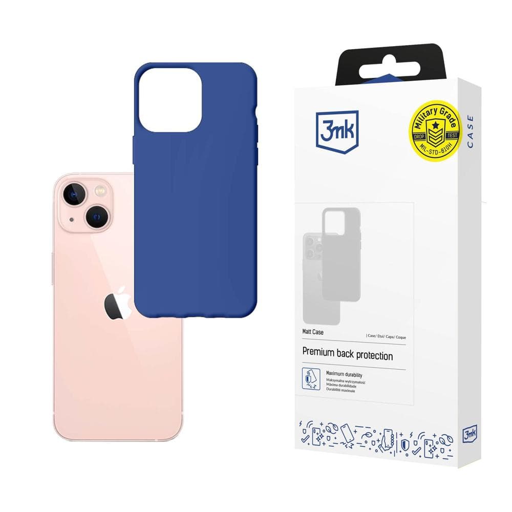 3mk Matt Case mat ovitek za iPhone 14 - modra