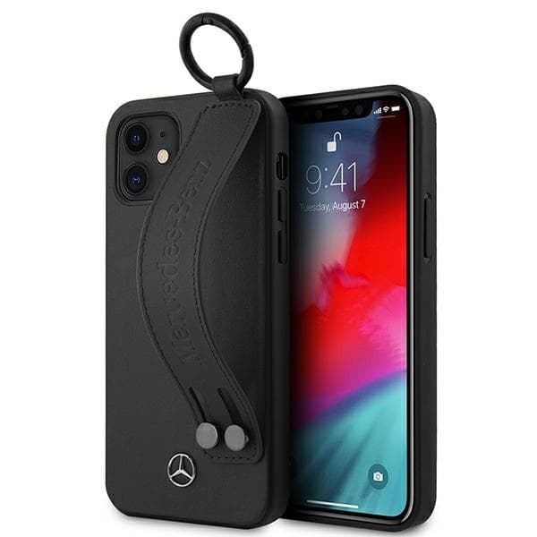 Mercedes ovitek Strap Line za iPhone 12 mini (5,4") - Črn