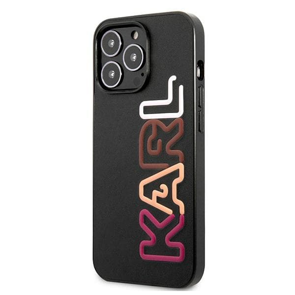 Ov. Karl Lagerfeld Multipink Brand za iPhone 13/13 Pro - Črn 2
