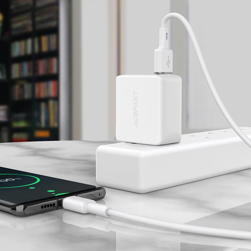 Acefast USB-C kabel 1.2m, 3A, bel (C2-04) 6
