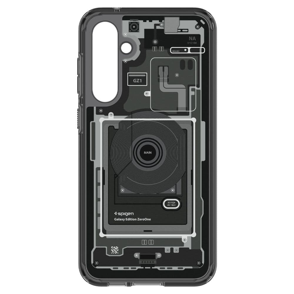 Spigen Ultra Hybrid etui za Samsung Galaxy S23 FE - temno siva (Zero One Pattern) 3