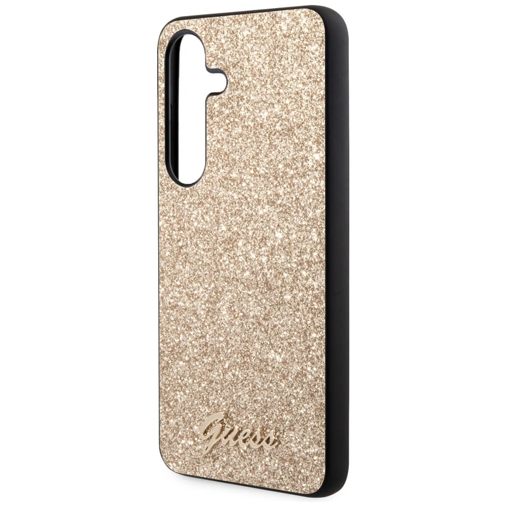 Ovitek za Samsung Galaxy S24 Guess Glitter Script - zlata 6