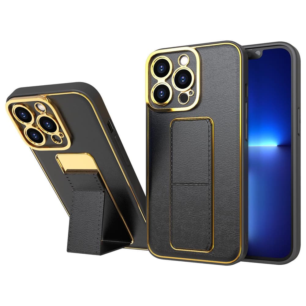 Ovitek New Kickstand Case z oporo za Samsung Galaxy A12 5G - črn