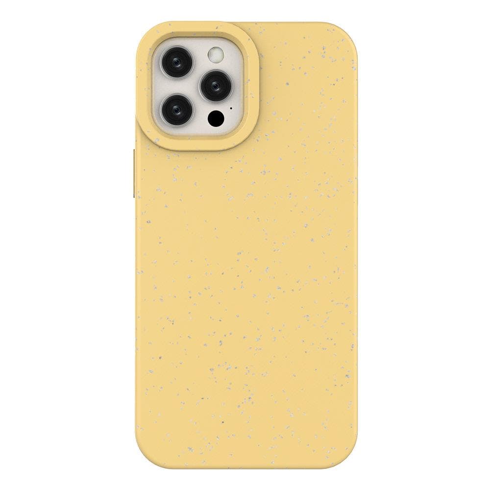 Hurtel Eco Case ovitek za iPhone 12 Pro, bio razgradljiv - rumena