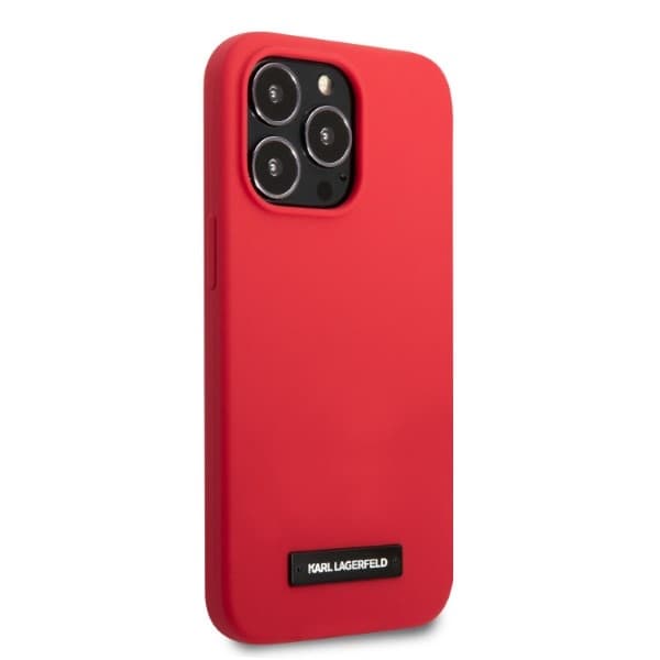 Ovitek Karl Lagerfeld Silicone Plaque za iPhone 13 Pro/13 (6,1") - rdeč 4