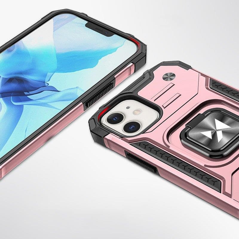 Wozinsky Ring Armor ovitek za iPhone 14 Plus, zlat, s stojalom in obročem 3