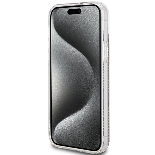 Ovitek Guess IML 4G Gold Stripe za iPhone 15 Plus / 14 Plus - rjav 5