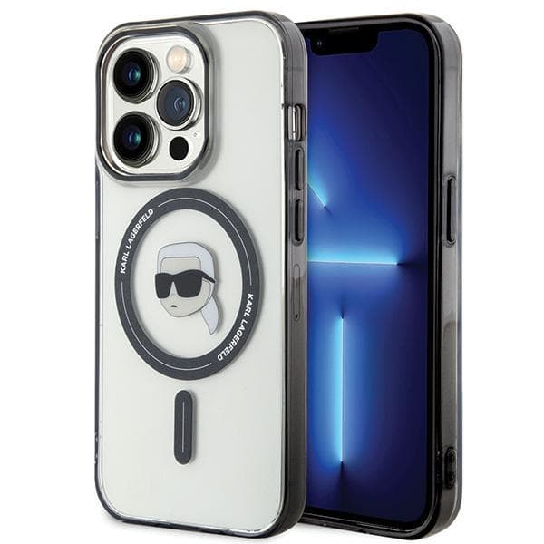 Karl Lagerfeld KLHMP15XHKHNOTK ovitek za iPhone 15 Pro Max (6.7") - prozoren, MagSafe
