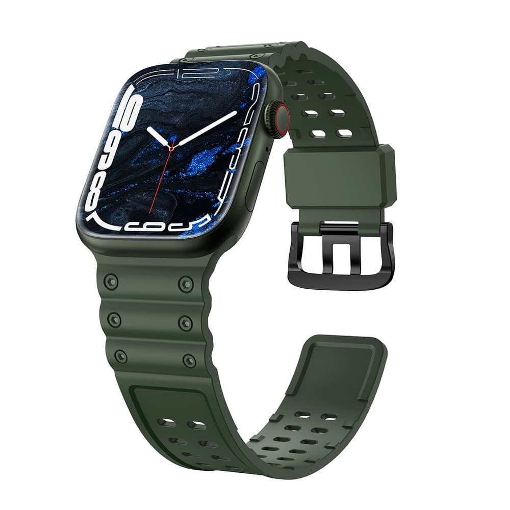 Pas za Apple Watch 38/40/41 mm, Triple Protection, zelen
