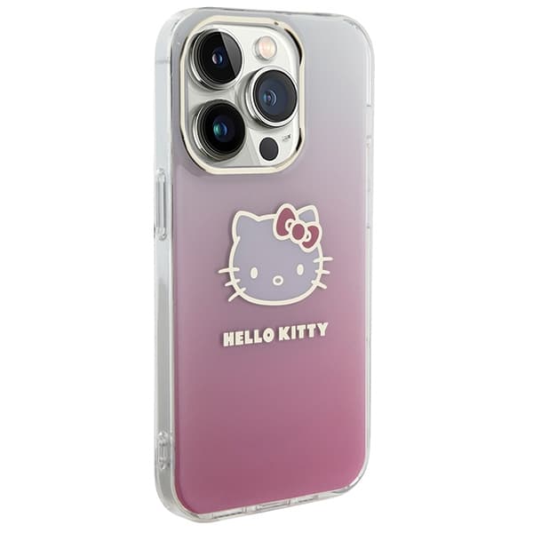 Hello Kitty ovitek IML Gradient Electrop Kitty Head za iPhone 13 Pro Max - roza 4