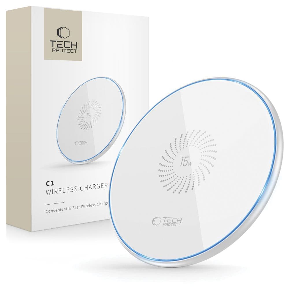 Tech-Protect QI15W-C1 induktivni polnilnik 15W - bel