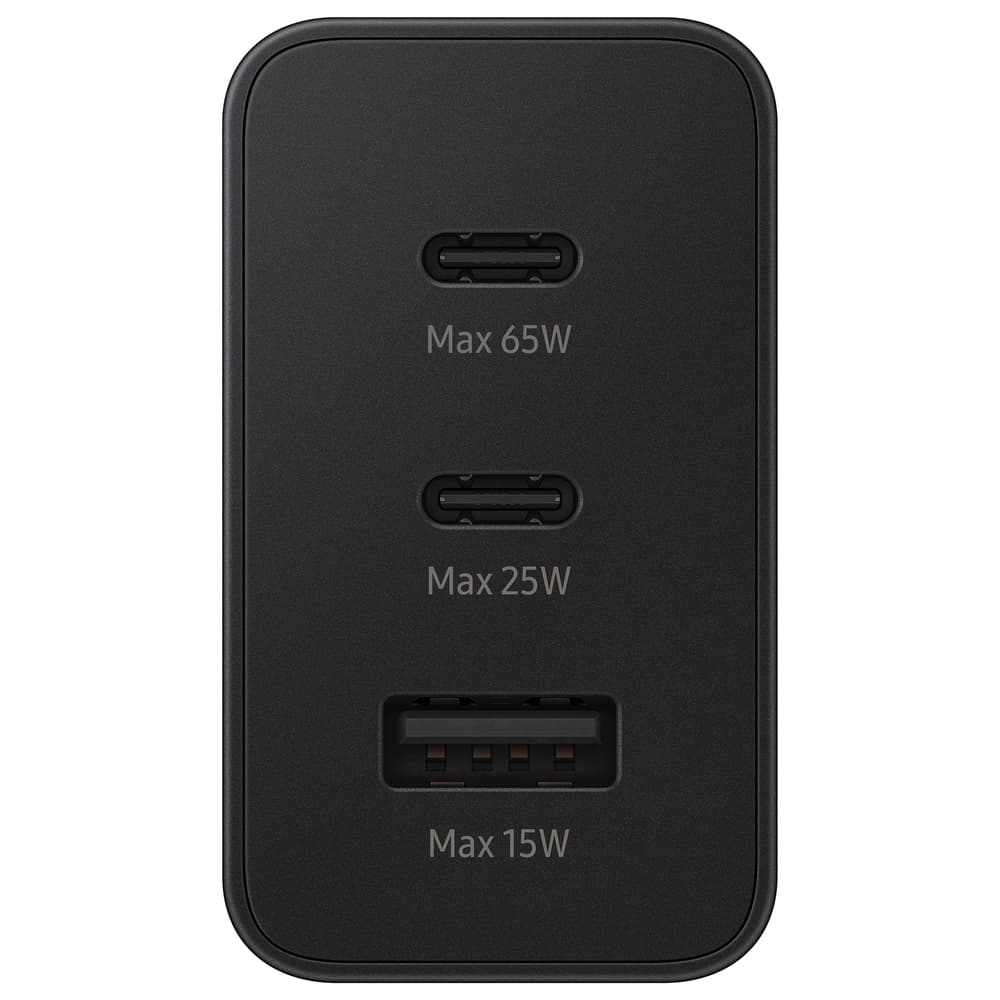 Samsung omrežni polnilnik 65W, 2xUSB-C, USB-A, PPS, PD, QC črn 4