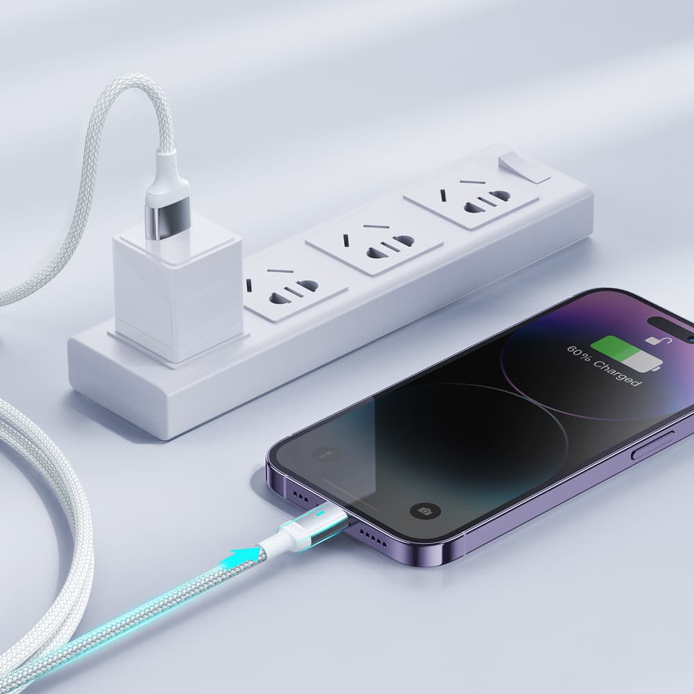 Joyroom Extraordinary Series A10 USB-A / Lightning 2.4A kabel, 1.2 m, bel 3