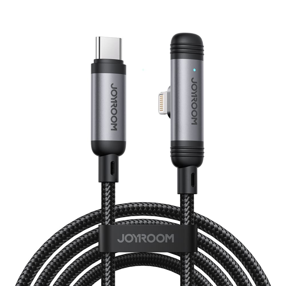 Joyroom S-A56 Kabel USB-C - Lightning 30W, 90° kotni, 1.2m, črn