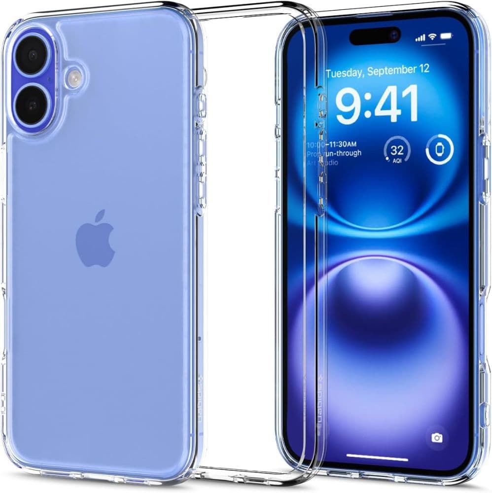 Spigen Ultra Hybrid etui za iPhone 16 - Prozoren