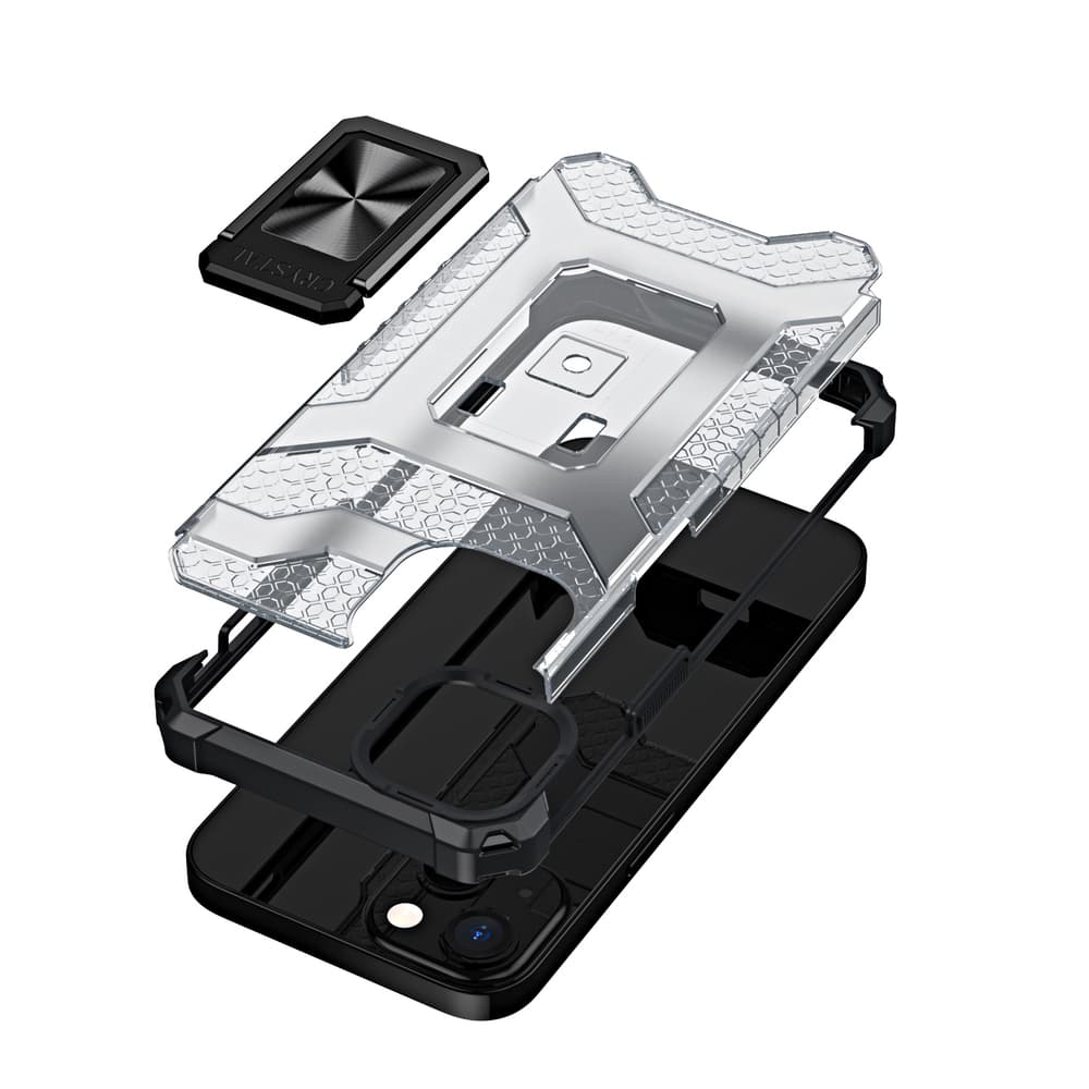 Ovitek Crystal Ring Case Kickstand za iPhone 12 mini (črn) 2