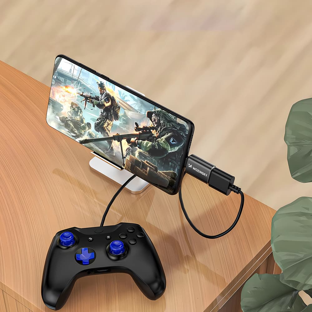 Wozinsky WALA-01 Lightning na USB-A OTG adapter (črn) 7