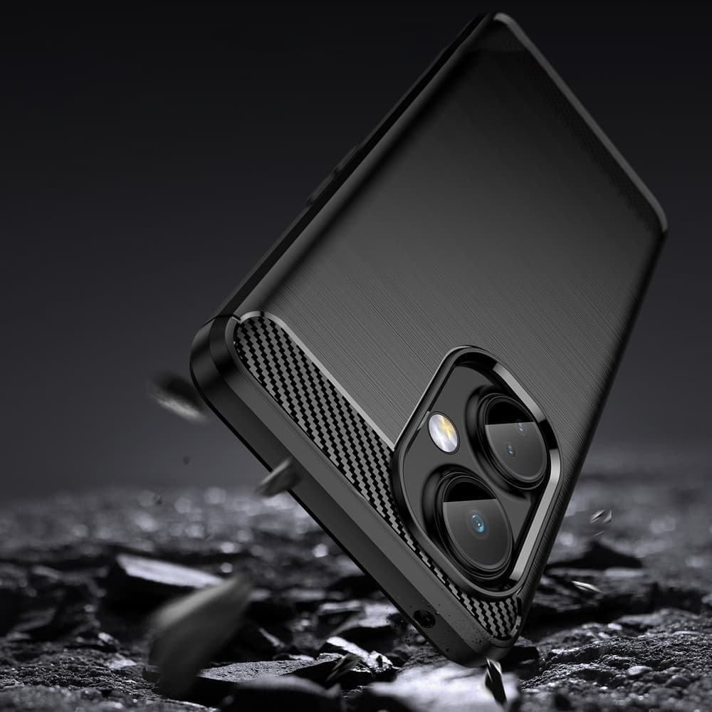 Carbon Case silikonski ovitek za OnePlus Nord CE 3 (črn) 3