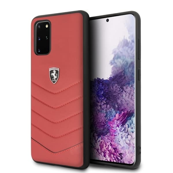 Ferrari Heritage Quilted ovitek za Samsung Galaxy S20+ - rdeč