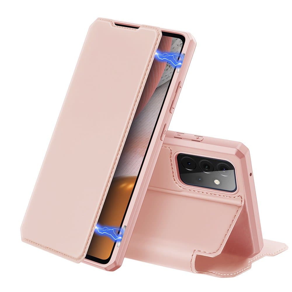 DUX DUCIS Skin X preklopna torbica za Samsung Galaxy A72 4G - roza