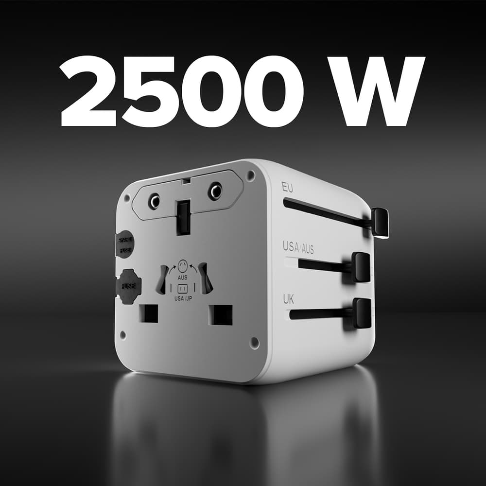 SBS TEADAPTUNI univerzalni potovalni adapter (bel) 3