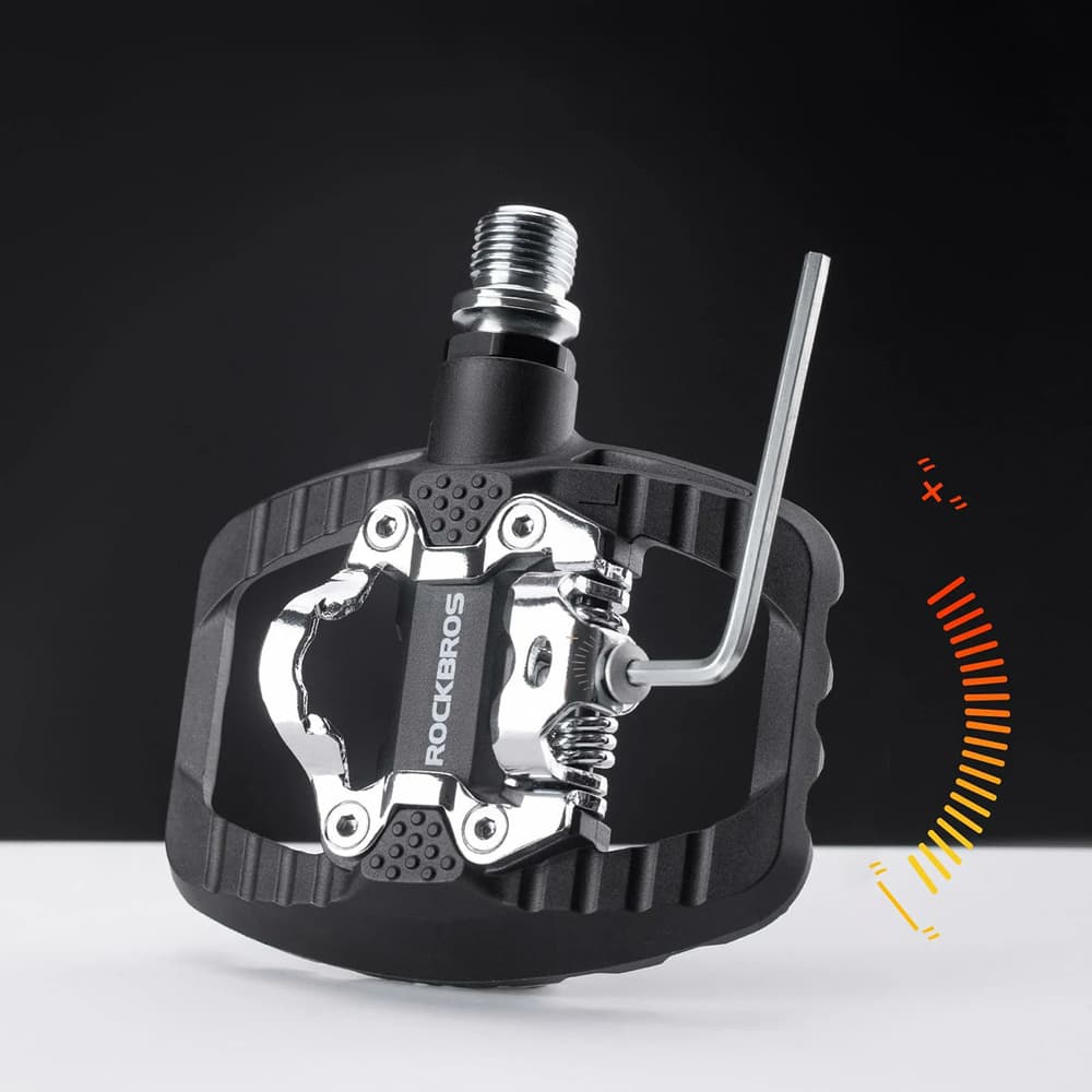 Rockbros PD303 Polu-lock pedala za kolo s platformo - črna 4