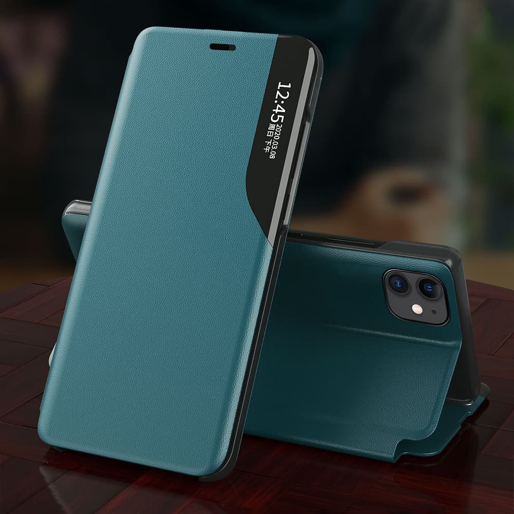 Eco Leather View Case Knjižica za iPhone 13 Pro Max - Vijolična 4