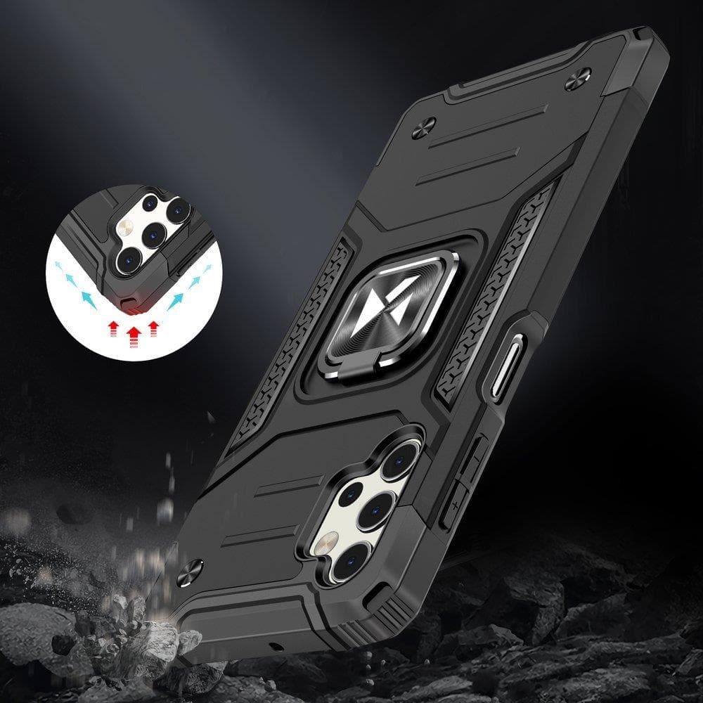 Wozinsky Ring Armor ovitek za Samsung Galaxy A73, rdeč 7