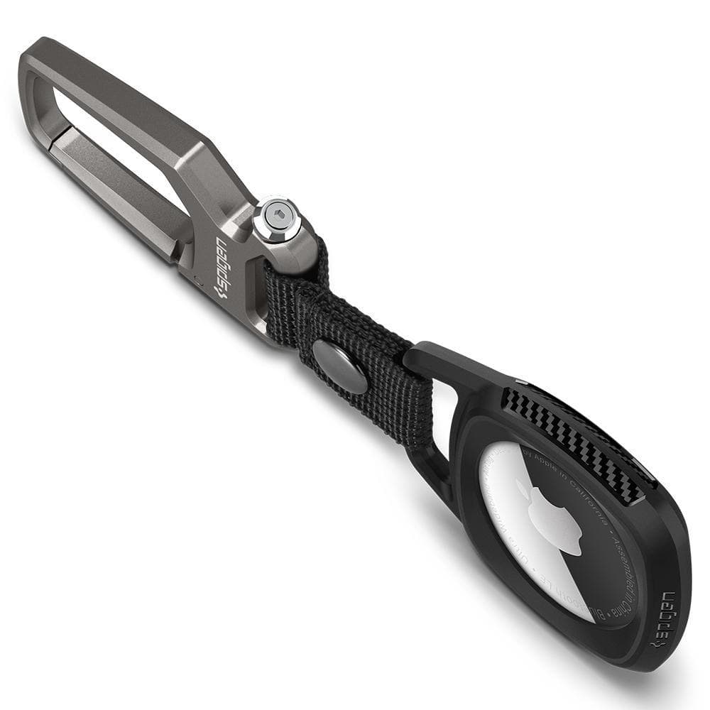 Spigen Rugged Armor etui za Apple AirTag - mat črn 5
