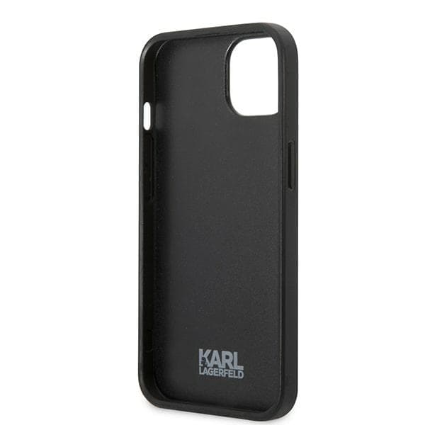 Karl Lagerfeld ovitek Flower Ikonik za iPhone 13, siv 7