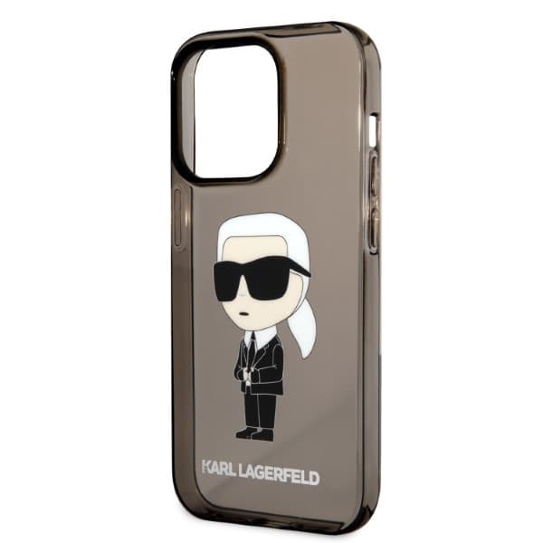 Etui Karl Lagerfeld Ikonik Karl za iPhone 14 Pro - črni 6