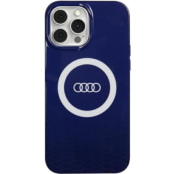 Audijeva ovitek MagSafe Big Logo IML za iPhone 13 Pro Max - moder
