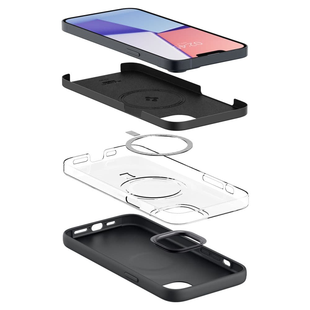 Etui Spigen Silicone Fit Mag s MagSafe za iPhone 14 Plus - črn 2