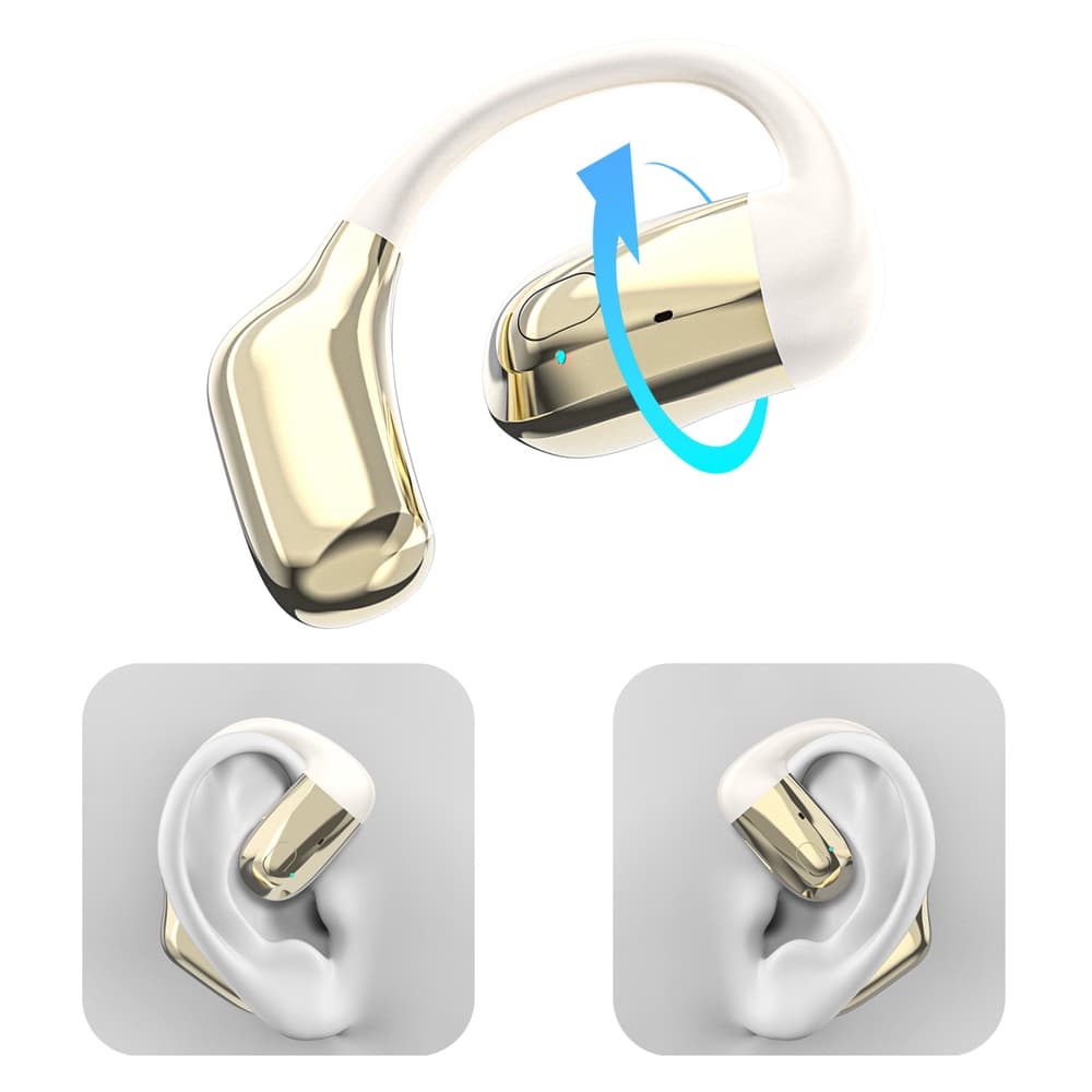 Dudao U4Pro Bluetooth slušalke, OWS, bež in zlata 6