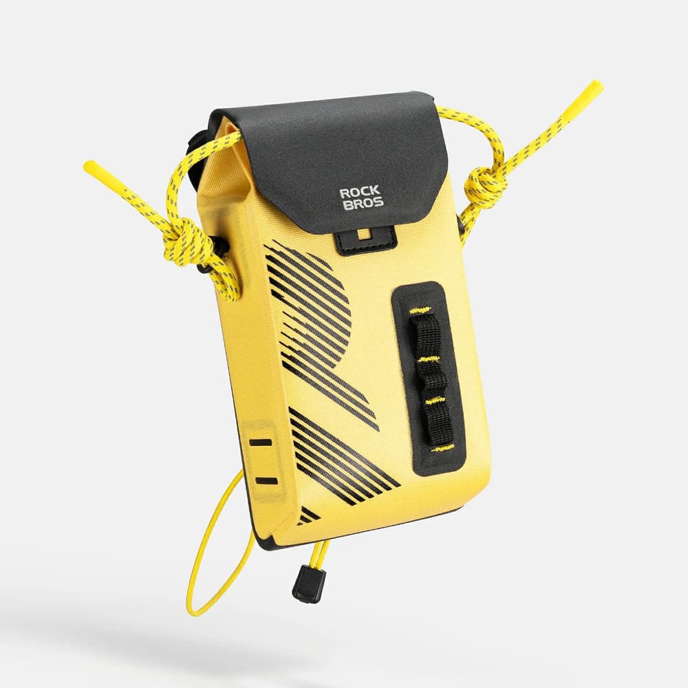 Rockbros AS-160 vodoodporna torbica za krmilo 1.3L - rumena 7
