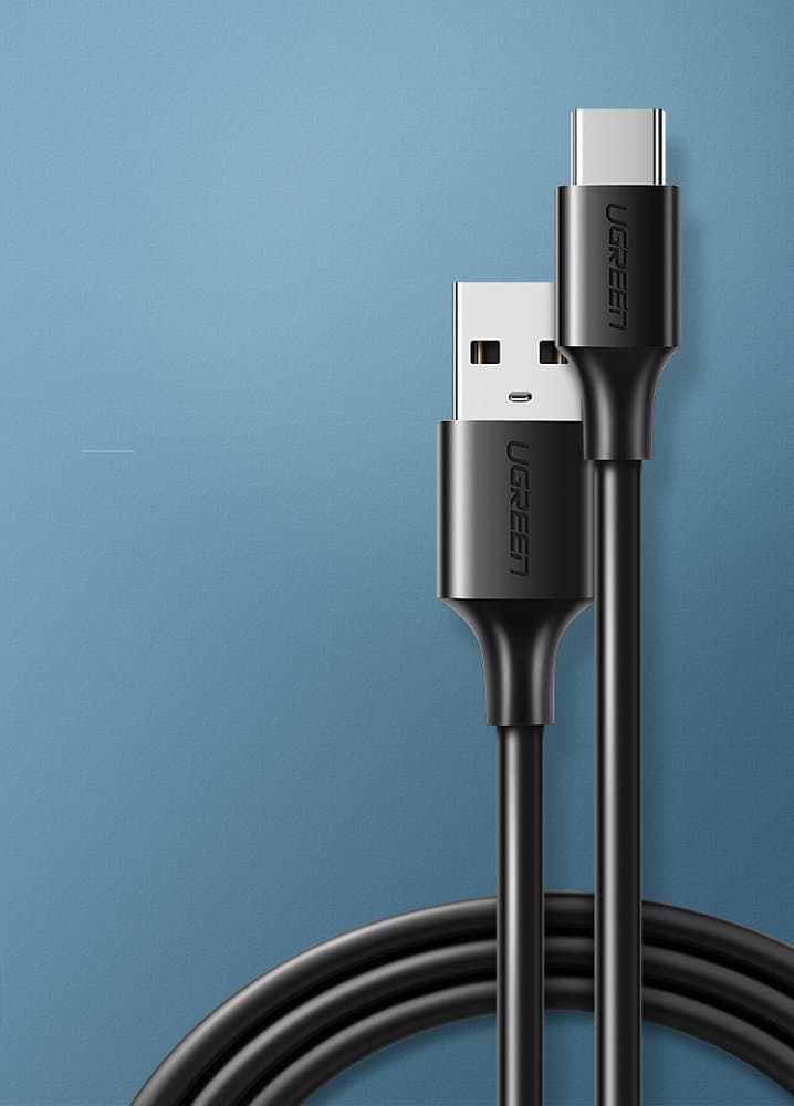 Ugreen US287 kabel USB-A / USB-C 3A, 2m - črn 3