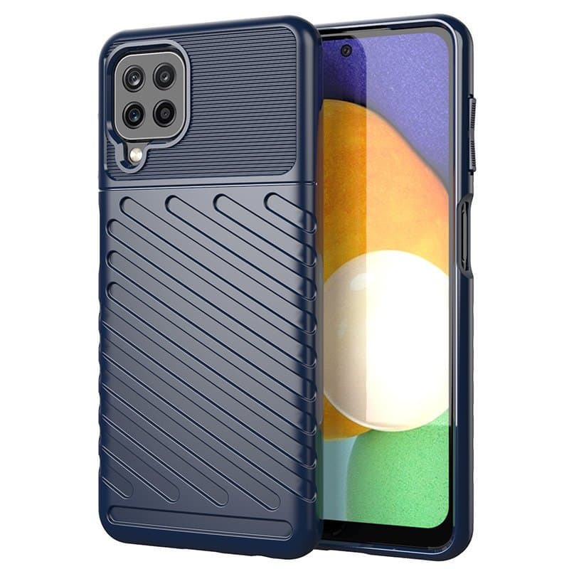 Thunder Case ovitek za Samsung Galaxy A22 4G - moder