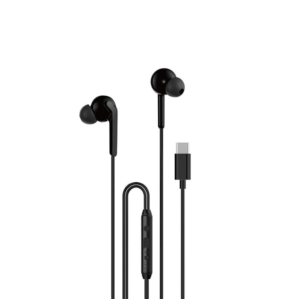 Dudao X3C+ žične slušalke USB-C 1.2m - črne