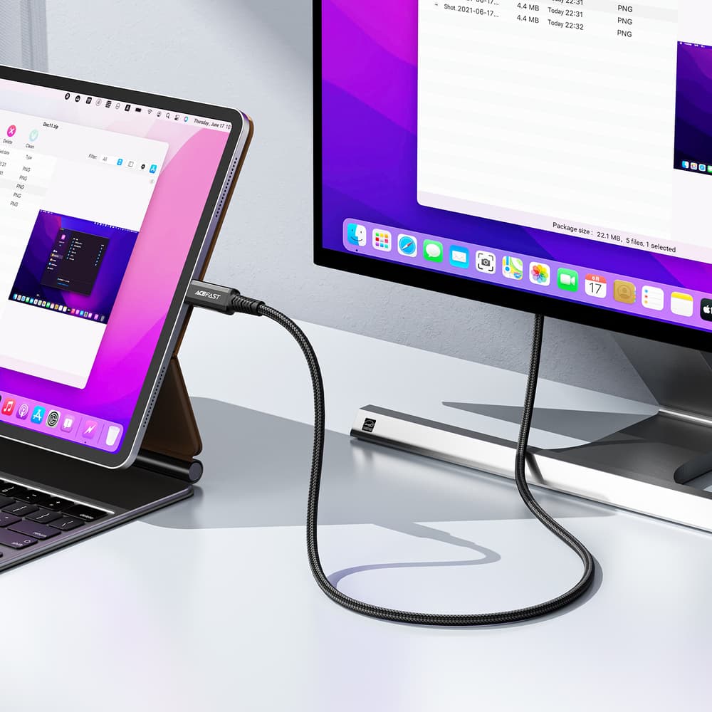 Acefast C1 USB-C na HDMI kabel 4K 60Hz HDR, 1.8m, črn 5