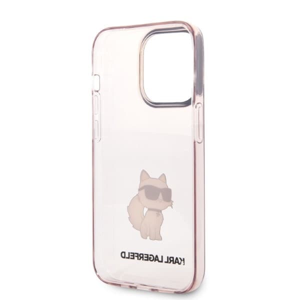 Karl Lagerfeld ovitek Choupette za iPhone 14 Pro, roza 7