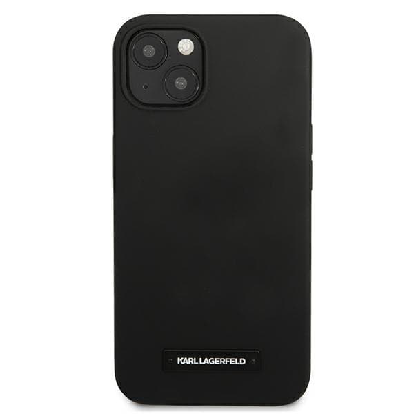 Ovitek Karl Lagerfeld Silicone Plaque za iPhone 13 mini, črn 3