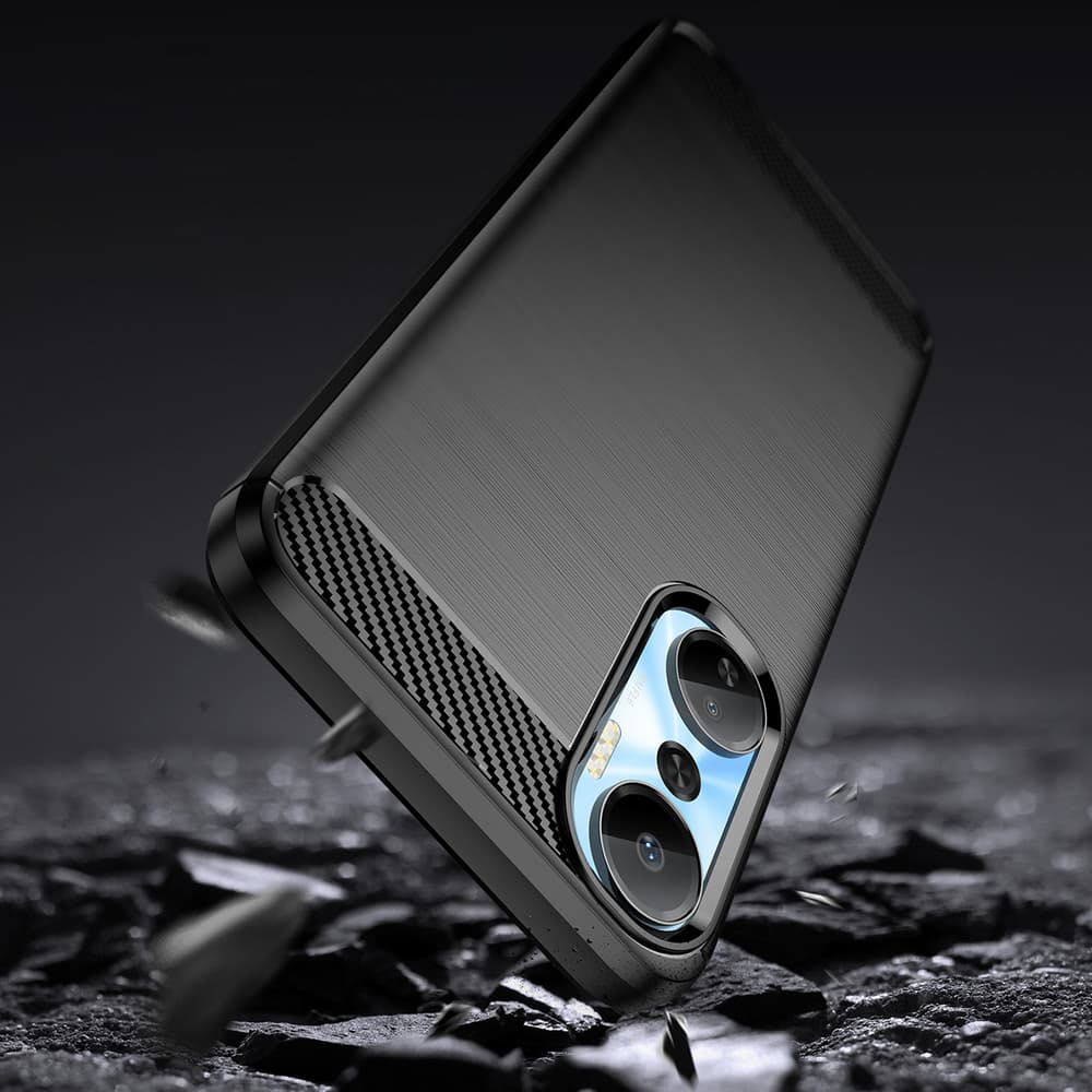 Carbon Case ovitek za Infinix Hot 20 (črn) 3