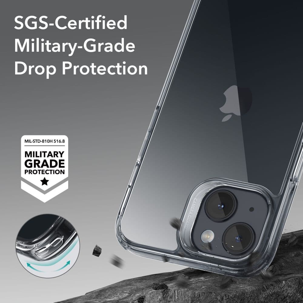 Ovitek ESR Ice Shield za iPhone 15 Plus - prozoren 6
