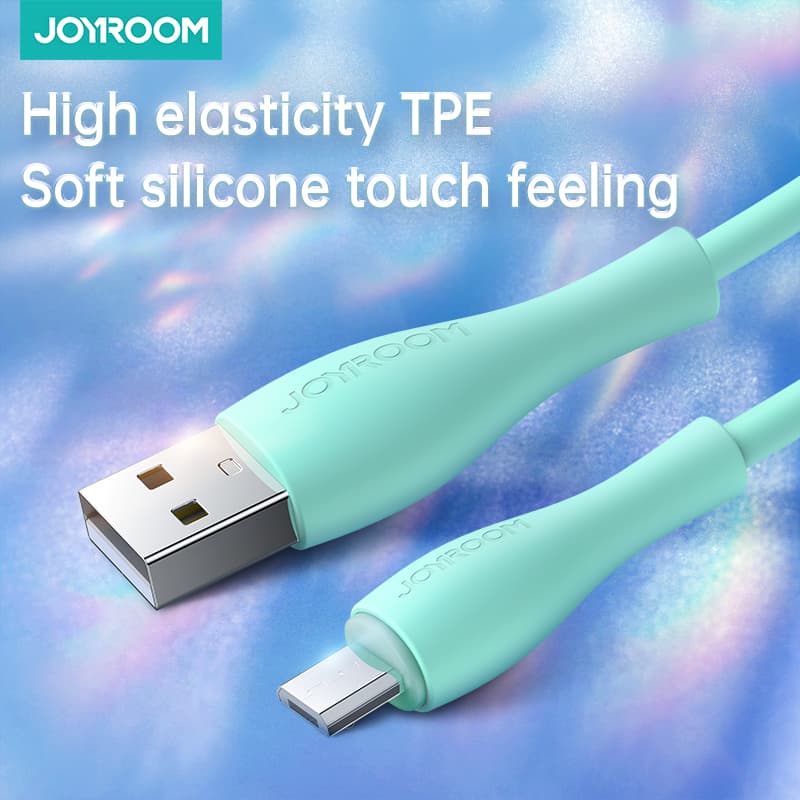 Joyroom Bowling Data Cable S-2030M8 USB-A / micro USB 3A 2m, zelen 2