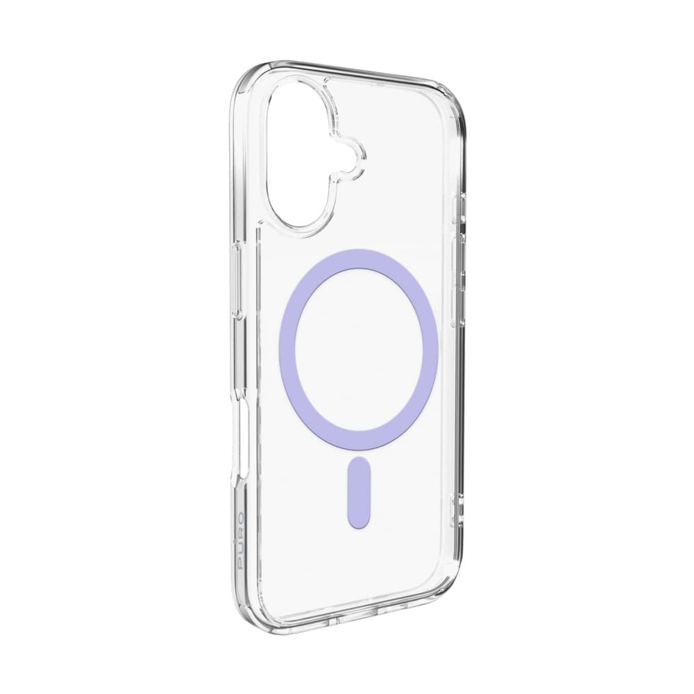 Puro Lite Mag ovitek za iPhone 17 - prozoren z roza obročem