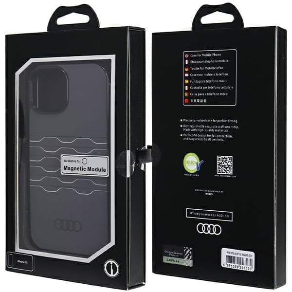 Audi IML MagSafe ovitek za iPhone 15 / 14 / 13 - črn 7