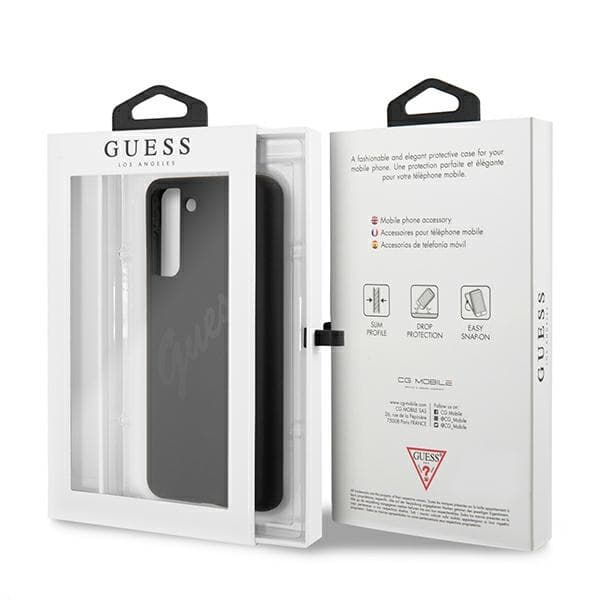 Ovitek Guess Silicone Vintage Script za Samsung Galaxy S21+ - Črna 8