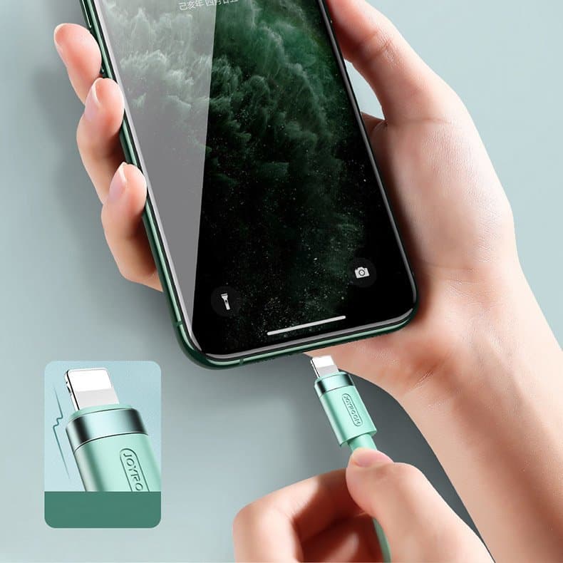 Joyroom podatkovni kabel USB-A / Lightning 2.4A 1.2m - bel 6
