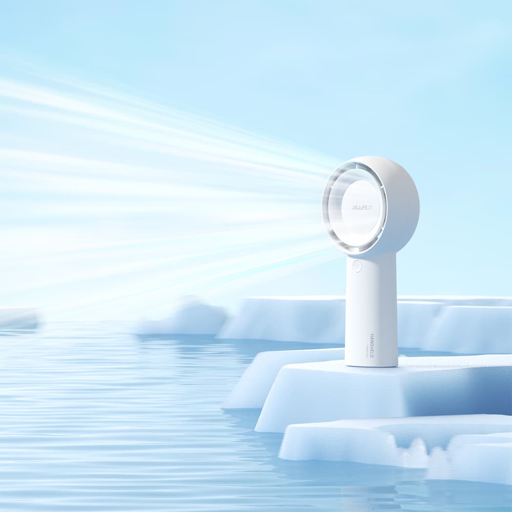 Jisulife ročni ventilator Life5 Plus, 4000mAh, beli 8