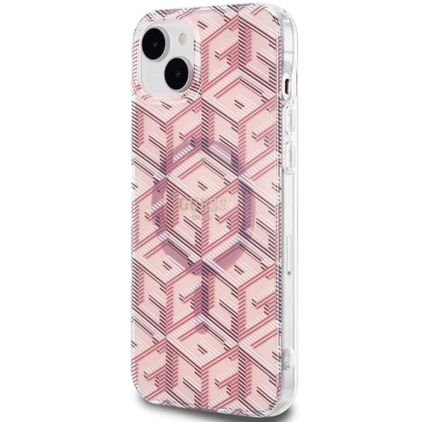 Guess IML GCube MagSafe etui za iPhone 15 Plus / 14 Plus - roza 2